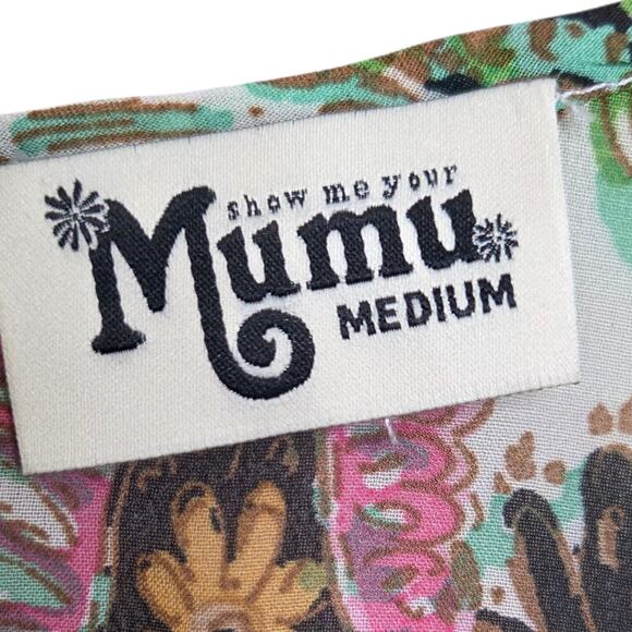 Show Me Your Mumu Rowdy Romper Paisley Womens M Boho Festival Fairly Forest - Picture 10 of 10